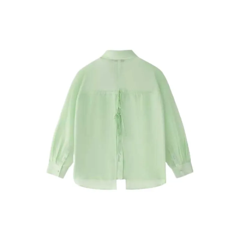 FILA FUSION FOB Series SS25 Shirt Women's Light Greenish-1