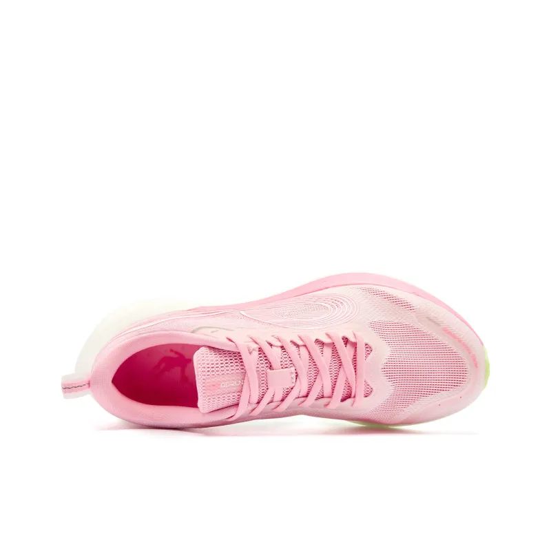 QIAODAN Anti-Slip And Wear-Resistant Coverage Low-Top Casual Running Shoes Women's Cherry Blossom Pink Bright Pink-3