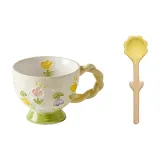 Soft and Adorable Tulip, Yellow Pattern Spoon