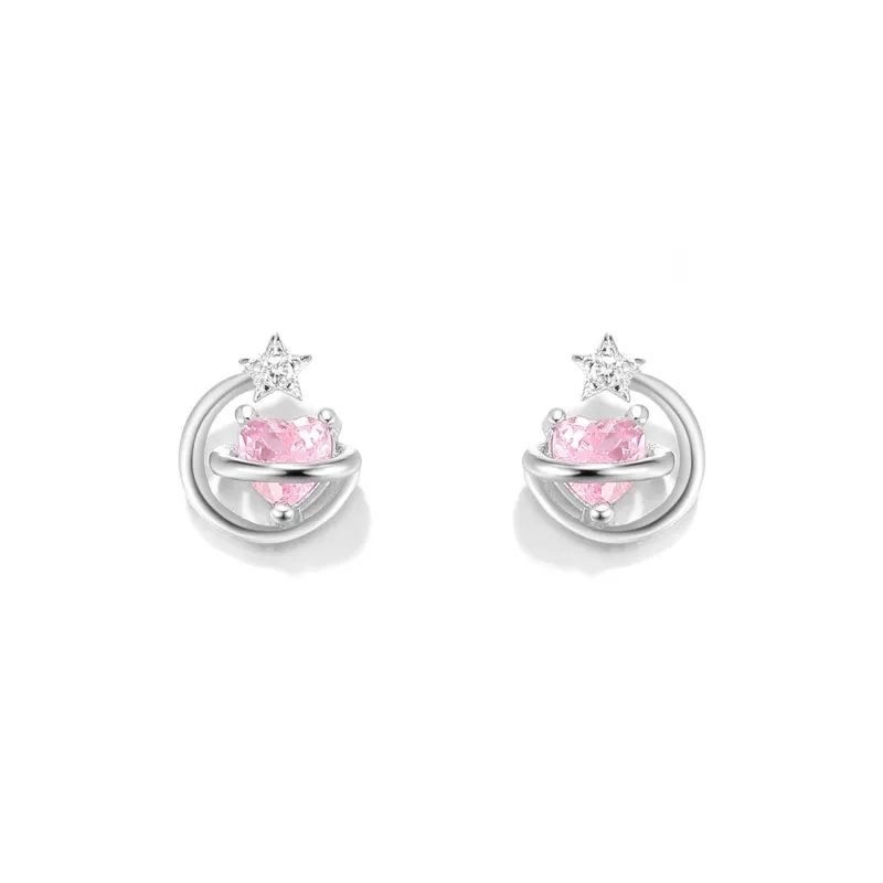 Clect 925 Sterling Silver Stud Earrings Women's-0