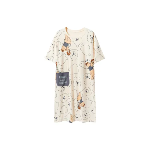 FENTENGCARE Nightgown Women's Apricot