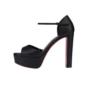 CL LUBOTING Sandaloo Strap Sandals 13cm Women's Black