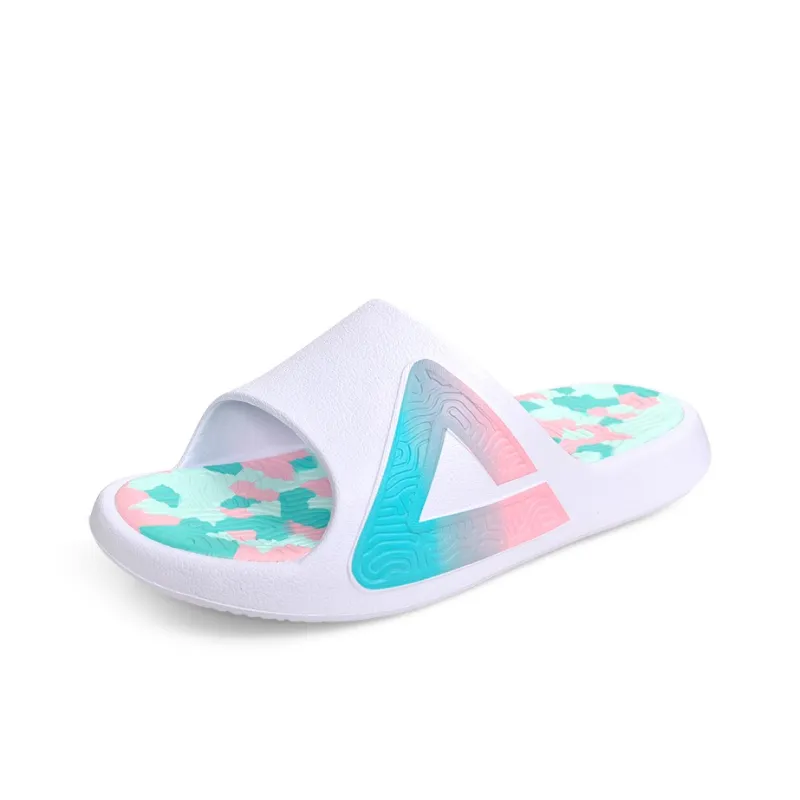 PEAK State Pole Slip-Resistant Abrasion-Resistant Cushioning Slide Slippers Unisex White Pink Green-2