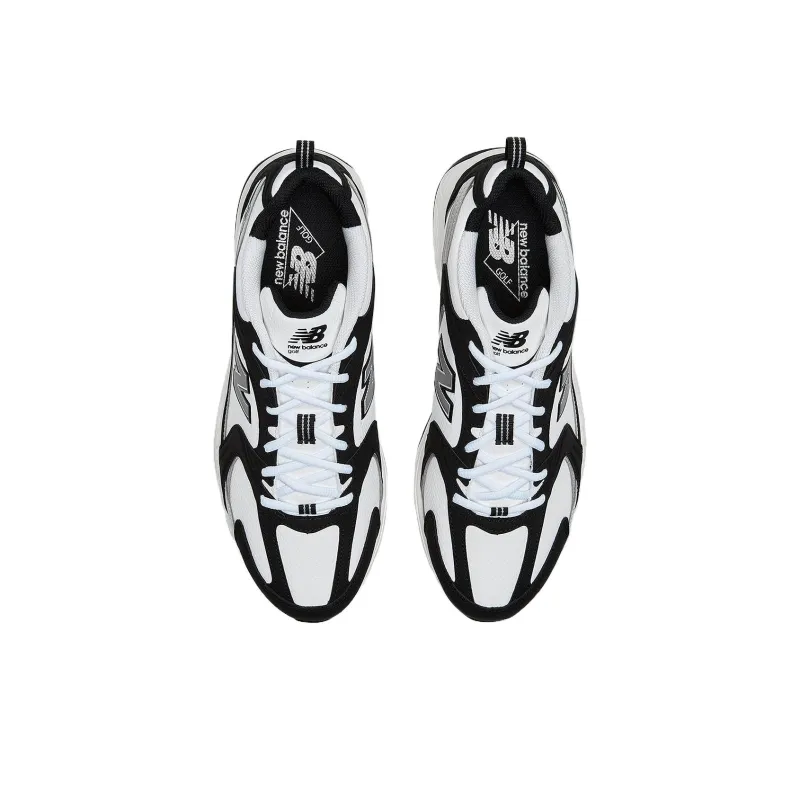 New Balance NB 530 Slip Resistant And Breathable Low Top Golf Shoes Men's Black White-4