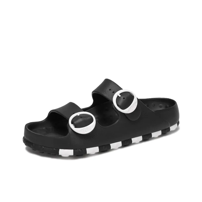 Ccilu Beach Sandals Unisex Black, White-1