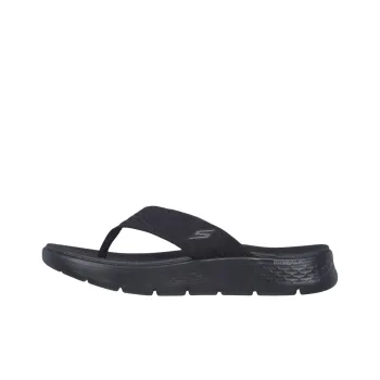 Skechers Go Walk Fle Abrasion Resistant Slip Resistant Flip Flops Women's Black