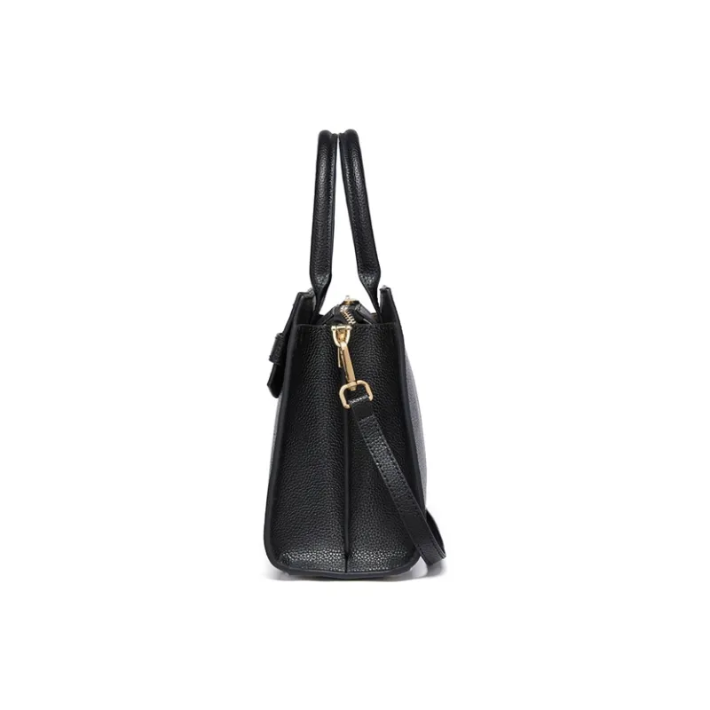 RED DRAGONFLY Cow Leather Handbag Unisex Black-2