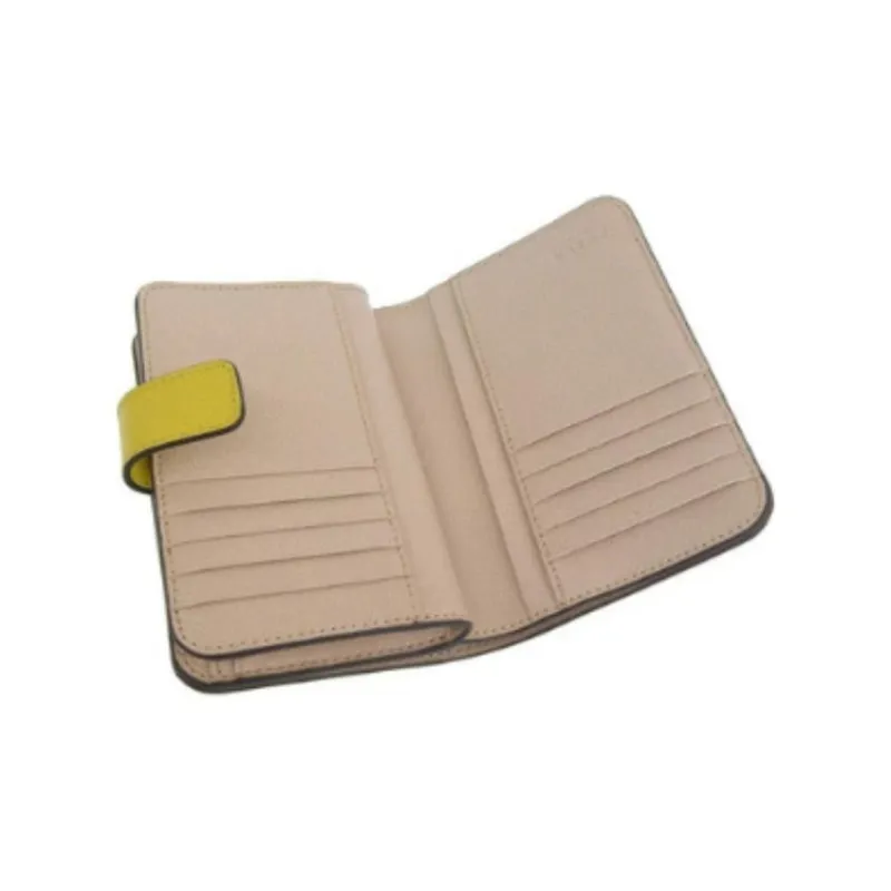 Furla Leather Wallet Medium Size Women's Yellow-3