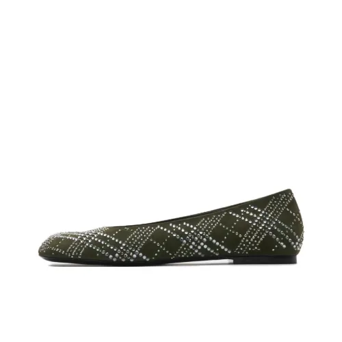 Burberry Casual Single Shoes Women's Green