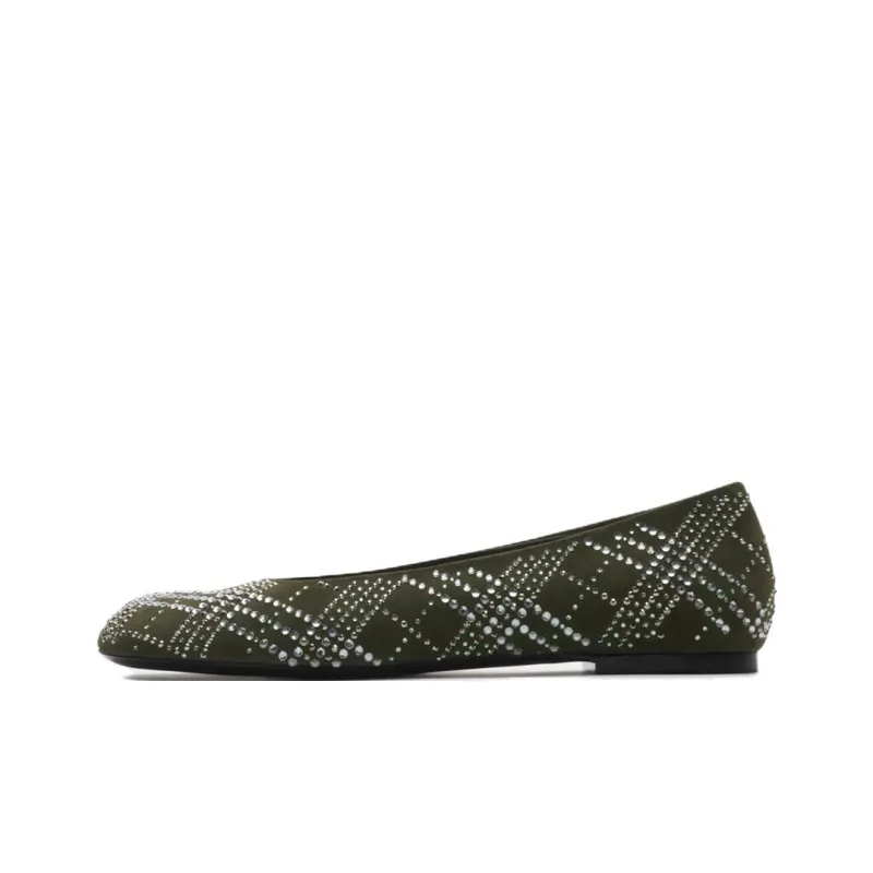 Burberry Casual Single Shoes Women's Green-0