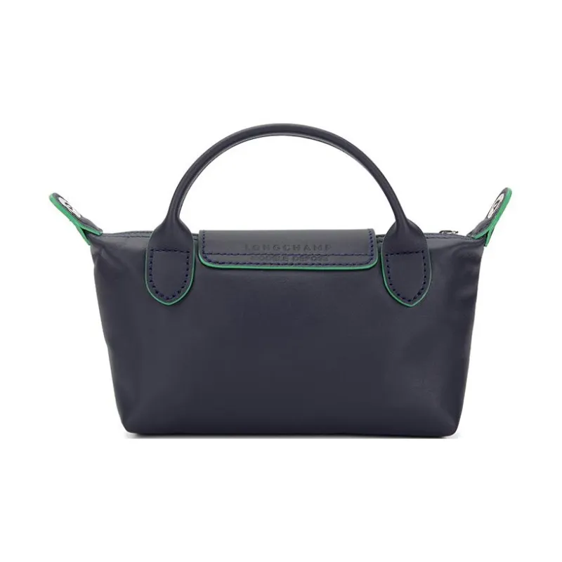 LONGCHAMP Le Pliage Xtra Large Cow Leather Shoulder Bag Crossbody Bag Handbag Mini Women's Marine Blue-3