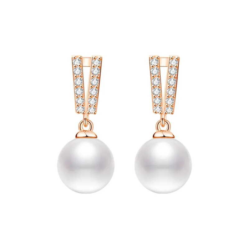 Lao Feng Xiang Pearl Earrings Women's-0