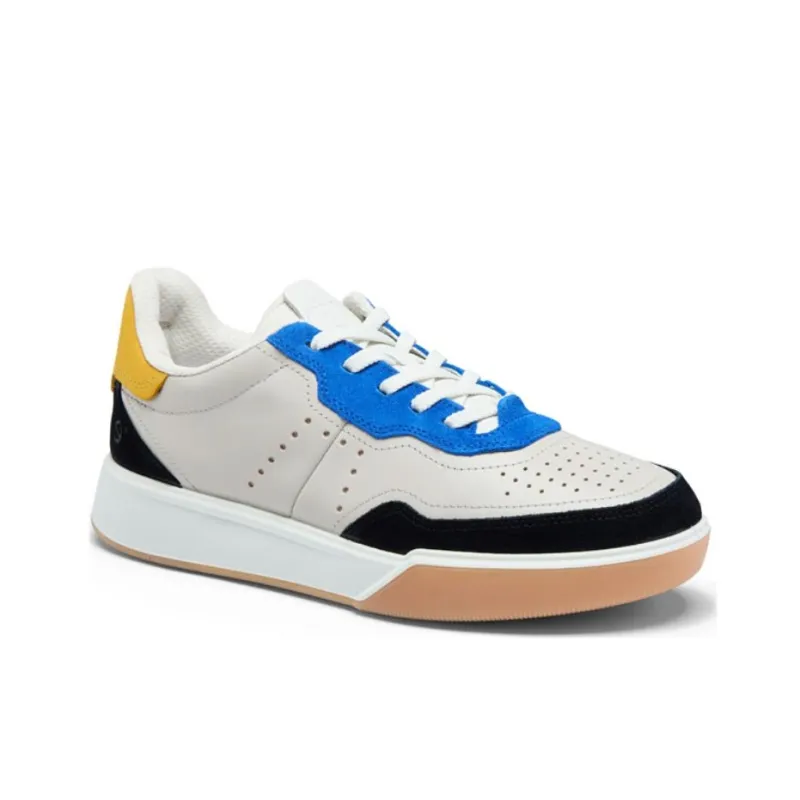 Ecco Street Ball Shoes Collection Low-Top Skateboard Shoes Men's Gray Blue Black-1