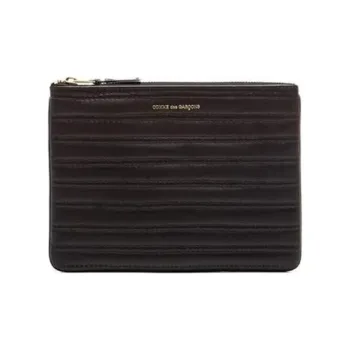 COMME DES GARCONS SHIRT Smooth Leather Clutch Mini Women's Black