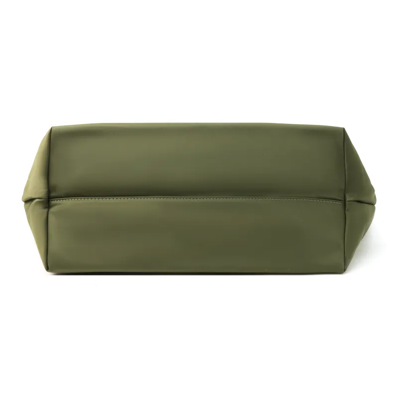 TORY BURCH Ella Recycled Nylon Tote Bag, Shopping Bag, Handbag Women's Olive Green-3