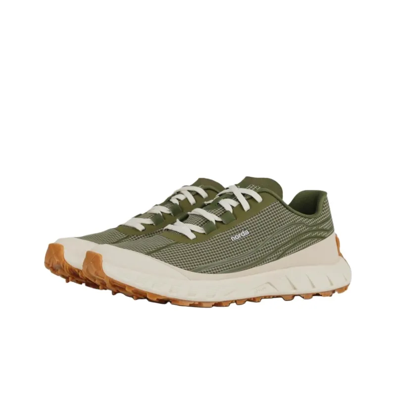 NORDA 002 Cushioning, Wear Resistant Low Top Running Shoes Men's Gray Green-2