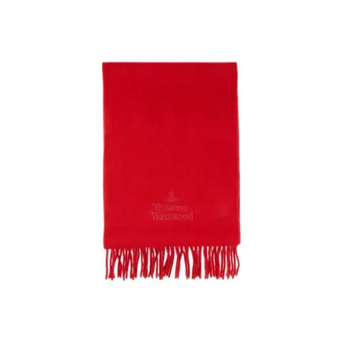 Vivienne Westwood Wool Knit Scarves Men's Red