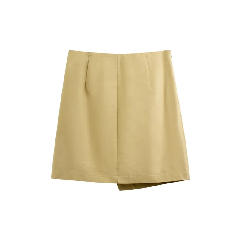 She Enjoys Casual Short Skirts Women's Light Khaki-1