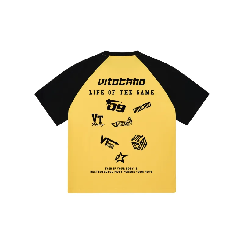 Vitocano T-Shirt Unisex White & Navy Blue-12