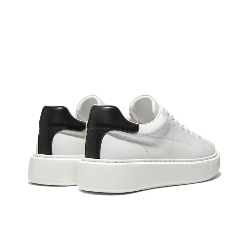Hautton Jeans Skateboard Shoes Men's White Brown-10