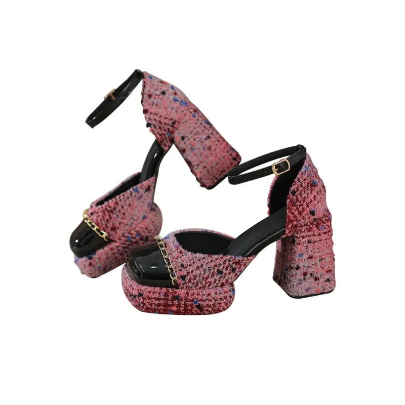 MCKP Chunky Heel High Heels Women's-2