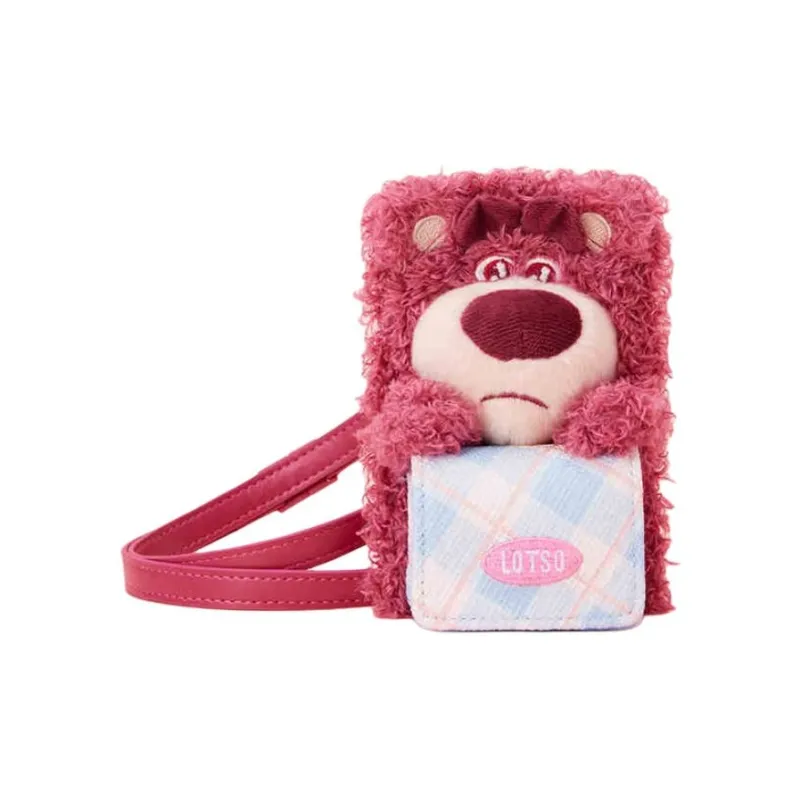 Disney Artificial Leather Card Holder Women's Rose Red-0