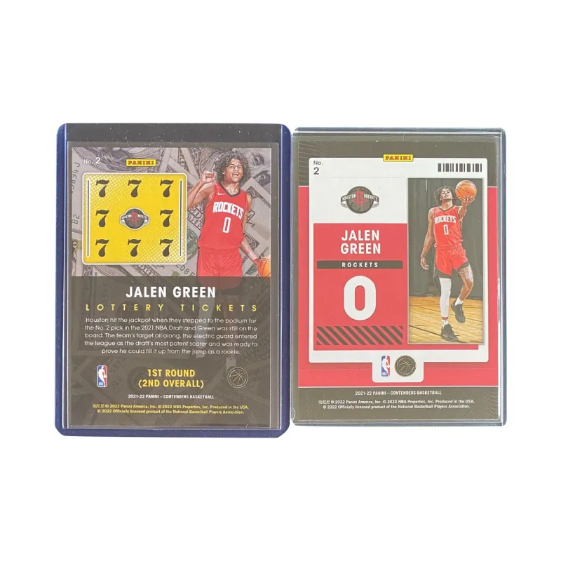 PANINI 2021-22 Rocket Jalen Grimm Tuck Spot Fold Total 2 Pc Sports Cards 2 Pcs-1