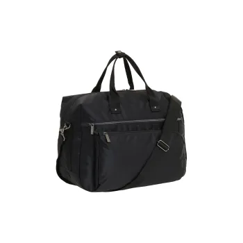 Ace. Fabric Crossbody One Shoulder Travel Bag Unisex Black/Dark Blue
