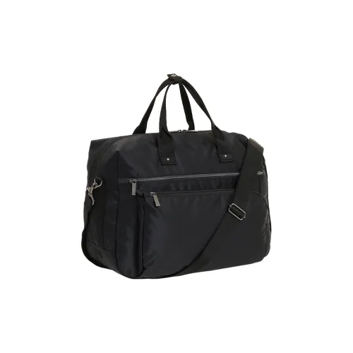 Ace. Fabric Crossbody One Shoulder Travel Bag Unisex Black/Dark Blue