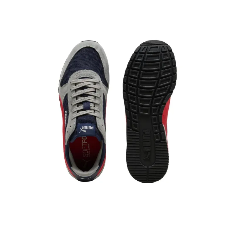 PUMA ST MILER Anti Slip Wear Resistant Low Top Casual Running Shoes Unisex Gray Red-3