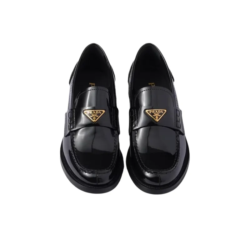 PRADA Loafers 2cm Women's Black-3