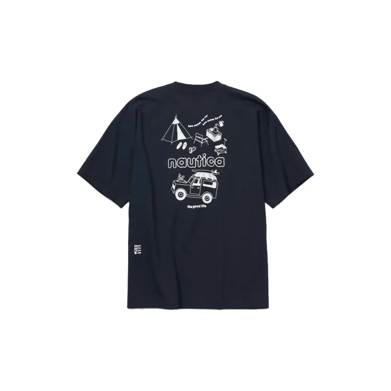Nautica White Sail T Shirt Unisex-1