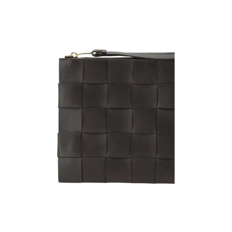 Bottega Veneta Leather Clutch Women's Pink Brown-2