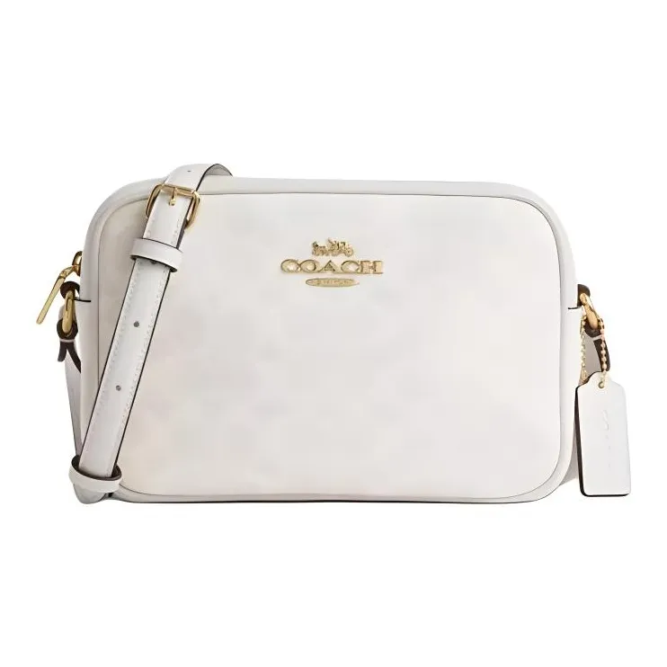 COACH Jamie Canvas Canvas Bag Crossbody Bag Shoulder Bag Small Size Women's White-0
