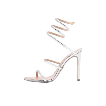 RENE CAOVILLA Cleo Strap Sandals 10.5cm Women's Silver