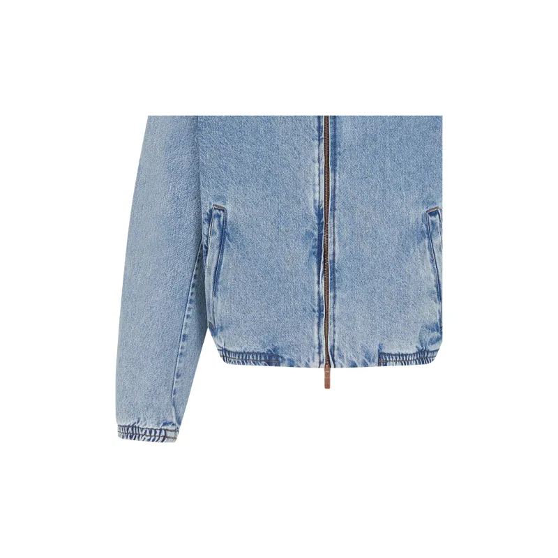 ARMANI EXCHANGE Zip up Denim Jacket-1