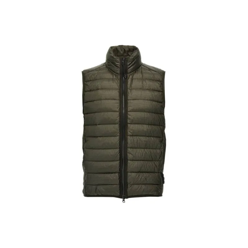 STONE ISLAND Compass Patch High Neck Padded Gilet-0