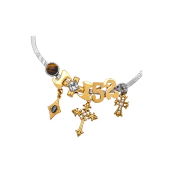 MADE BY DIZON Zircon Necklaces Women's