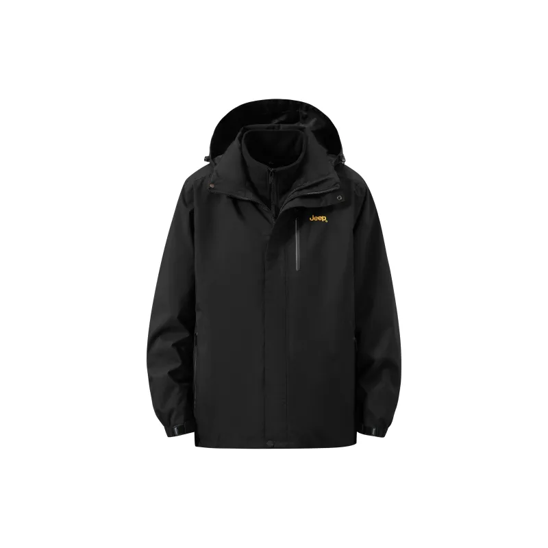 Jeep Outdoor Hiking For Urban Living/Travel/Commuting Waterproof And Windproof To Keep Warm Windbreaker Jacket Unisex-4