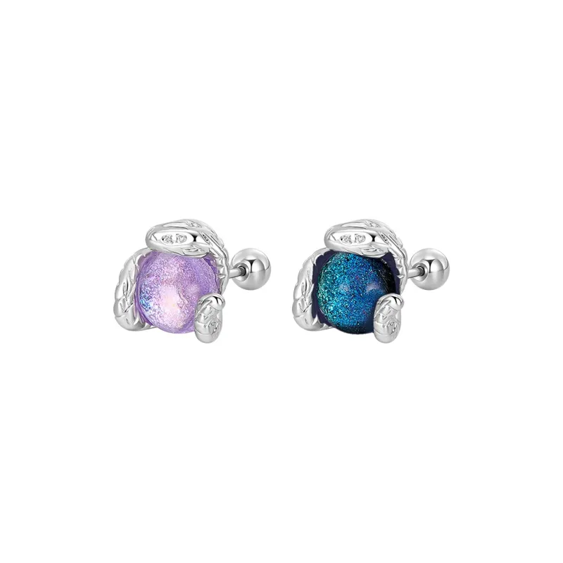 Lady Go Titanium Steel Needle Alloy Stud Earrings Unisex-20