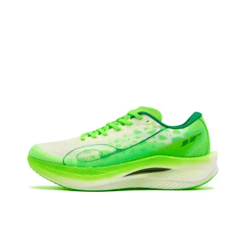 QIAODAN Strong Wind 3.0 PRO Running Shoes Men Low Top Jordan White/Bright Green