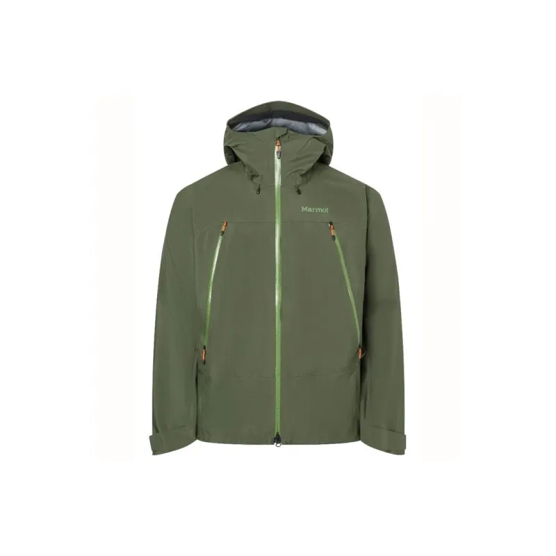 Marmot Mountain Versatile Windproof And Wear-Resistant Windbreaker Jacket Men's Olive Green-0