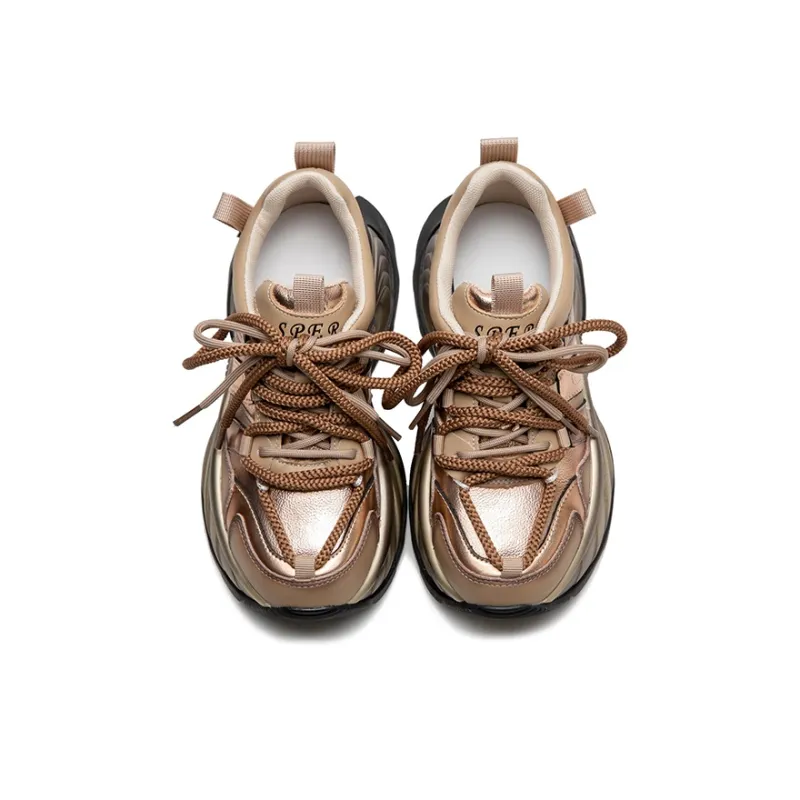 Chibang Height Increasing Low-Top Chunky Sneakers Women's-3
