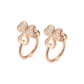 CENTURY&KINDLE S925 Silver Clip On Earrings Women's