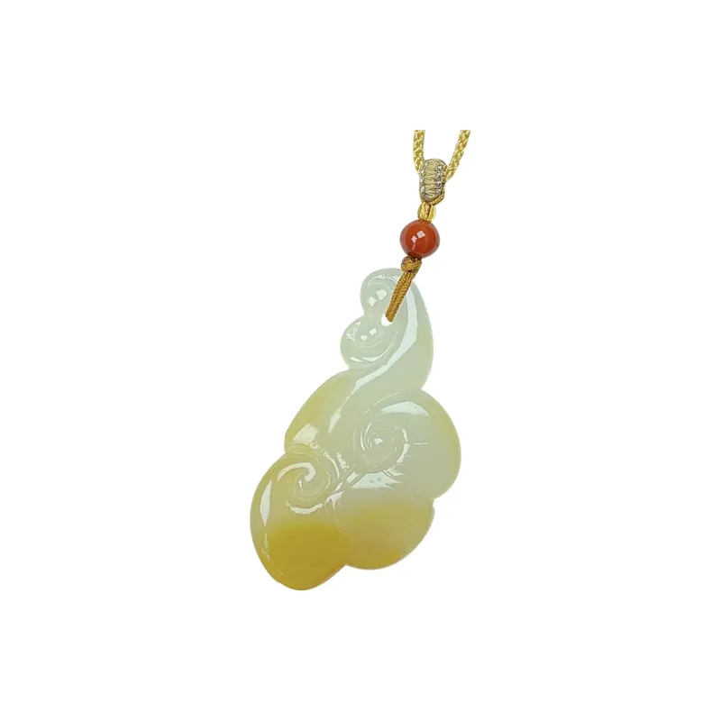 KUNYUYAO Hetian Jade Pendants White Jade Unisex-22