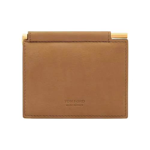 TF Leather Card Holder Men's Caramel