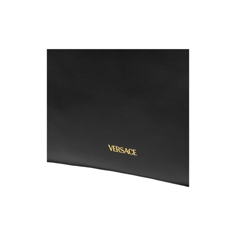 FANSIZHE La Medusa Calfskin Tote Bag, Shopping Bag, Handbag, Shoulder Bag Unisex Black-4