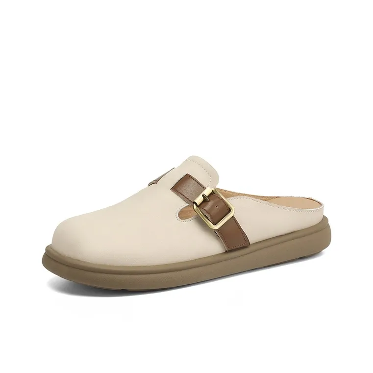 DAPHNE Quiet Odor Resistant Abrasion Resistant Slip Resistant Wrap toe Slippers Women's-1