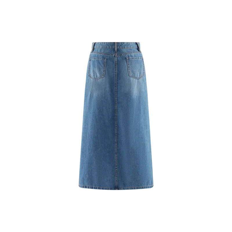 A21 Denim Long Skirts Women's-1