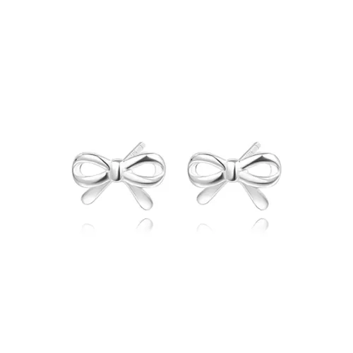 Muyan S999 Fine Silver Stud Earrings Women's